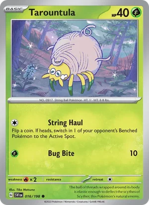 Tarountula Scarlet &amp; Violet Pokémon TCG Common 016