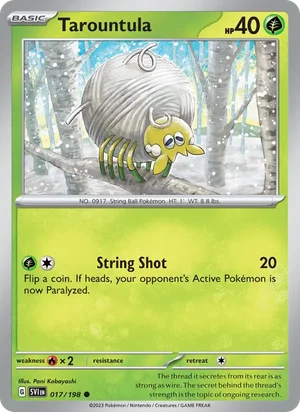 Tarountula Scarlet &amp; Violet Pokémon TCG Common 017