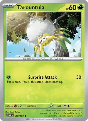 Tarountula Scarlet &amp; Violet Pokémon TCG Common 018