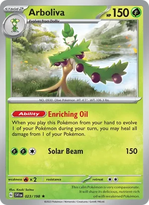 Arboliva Scarlet &amp; Violet Pokémon TCG Rare 023