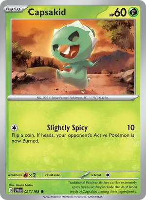 Capsakid Scarlet &amp; Violet Pokémon TCG Common 027