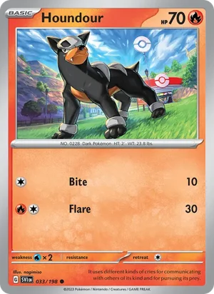 Houndour Scarlet &amp; Violet Pokémon TCG Common 033