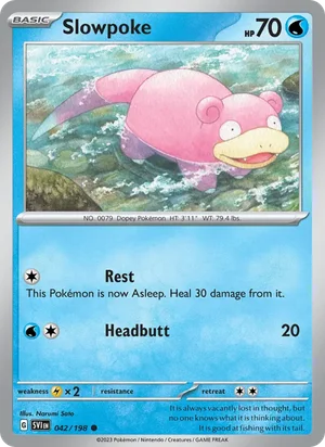 Slowpoke Scarlet &amp; Violet Pokémon TCG Common 042