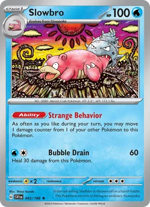 Slowbro Scarlet &amp; Violet Pokémon TCG Rare 043