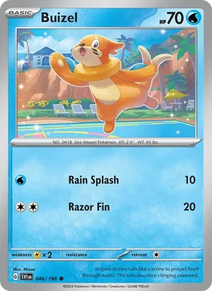 Buizel Scarlet &amp; Violet Pokémon TCG Common 046