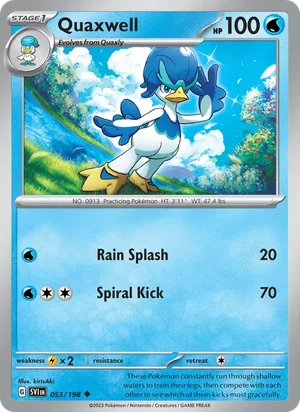 Quaxwell Scarlet &amp; Violet Pokémon TCG Uncommon 053