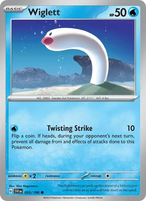 Wiglett Scarlet &amp; Violet Pokémon TCG Common 055