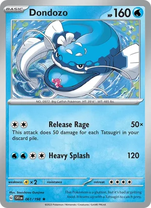 Dondozo Scarlet &amp; Violet Pokémon TCG Rare 061