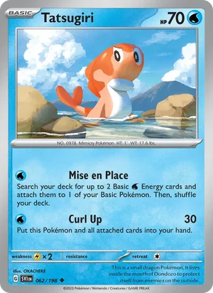 Tatsugiri Scarlet &amp; Violet Pokémon TCG Uncommon 062