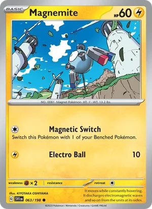 Magnemite Scarlet &amp; Violet Pokémon TCG Common 063