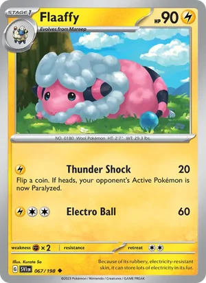 Flaaffy Scarlet &amp; Violet Pokémon TCG Uncommon 067