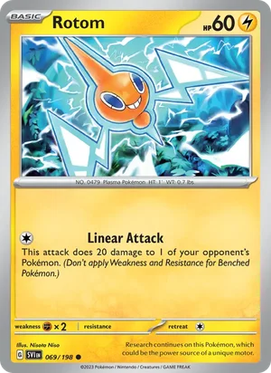 Rotom Scarlet &amp; Violet Pokémon TCG Common 069