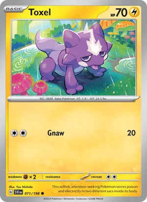 Toxel Scarlet &amp; Violet Pokémon TCG Common 071
