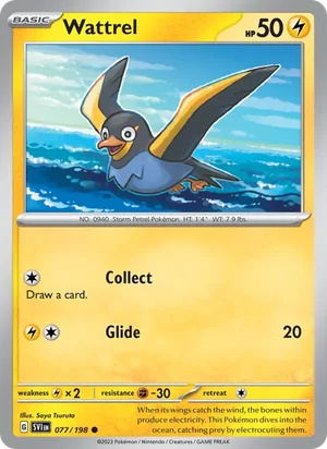 Wattrel Scarlet &amp; Violet Pokémon TCG Common 077
