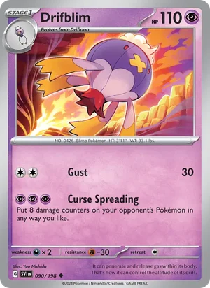 Drifblim Scarlet &amp; Violet Pokémon TCG Uncommon 090