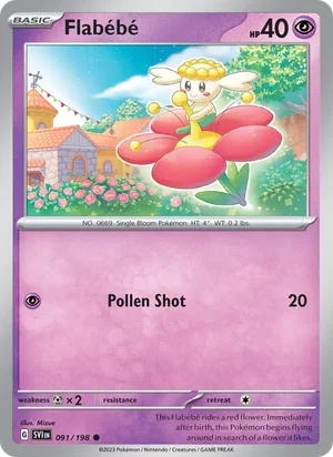 Flabebe Scarlet &amp; Violet Pokémon TCG Common 091