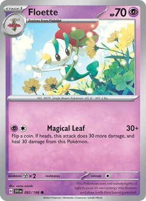 Floette Scarlet &amp; Violet Pokémon TCG Common 092