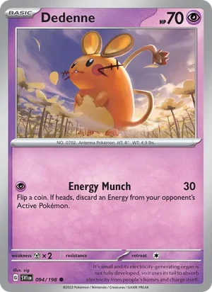 Dedenne Scarlet &amp; Violet Pokémon TCG Common 094