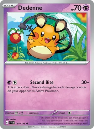 Dedenne Scarlet &amp; Violet Pokémon TCG Common 095