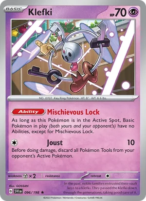 Klefki Scarlet &amp; Violet Pokémon TCG Rare 096