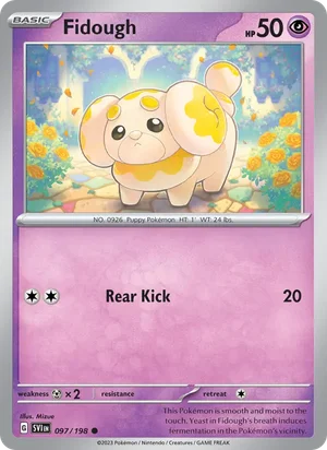 Fidough Scarlet &amp; Violet Pokémon TCG Common 097