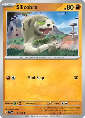 Silicobra Scarlet &amp; Violet Pokémon TCG Common 119