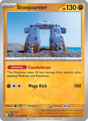 Stonjourner Scarlet &amp; Violet Pokémon TCG Uncommon 121
