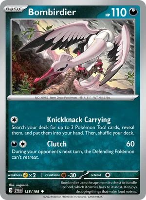 Bombirdier Scarlet &amp; Violet Pokémon TCG Uncommon 138