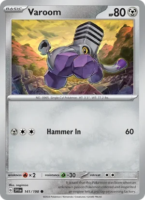 Varoom Scarlet &amp; Violet Pokémon TCG Common 141