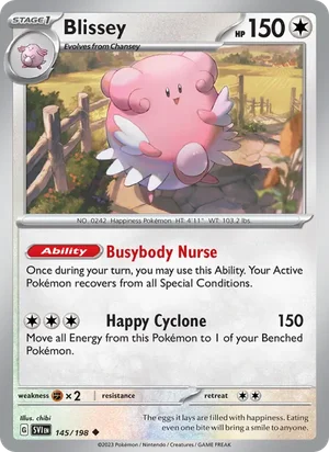 Blissey Scarlet &amp; Violet Pokémon TCG Uncommon 145