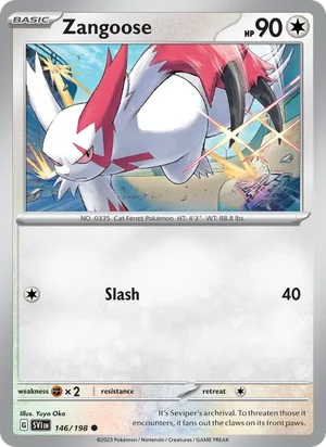 Zangoose Scarlet &amp; Violet Pokémon TCG Common 146