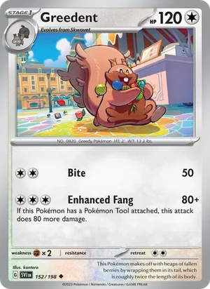 Greedent Scarlet &amp; Violet Pokémon TCG Uncommon 152