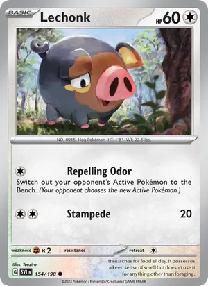 Lechonk Scarlet &amp; Violet Pokémon TCG Common 154