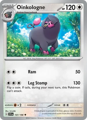 Oinkologne Scarlet &amp; Violet Pokémon TCG Uncommon 157