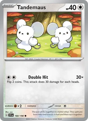 Tandemaus Scarlet &amp; Violet Pokémon TCG Common 160