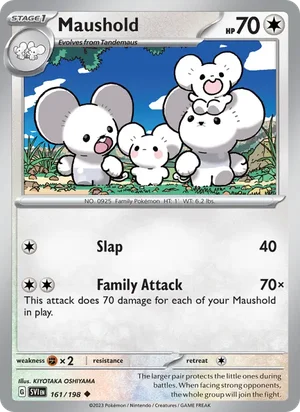 Maushold Scarlet &amp; Violet Pokémon TCG Uncommon 161