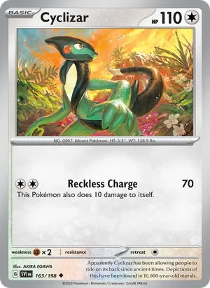 Cyclizar Scarlet &amp; Violet Pokémon TCG Uncommon 163