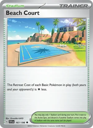 Beach Court Scarlet &amp; Violet Pokémon TCG Uncommon 167
