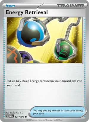 Energy Retrieval Scarlet &amp; Violet Pokémon TCG Common 171