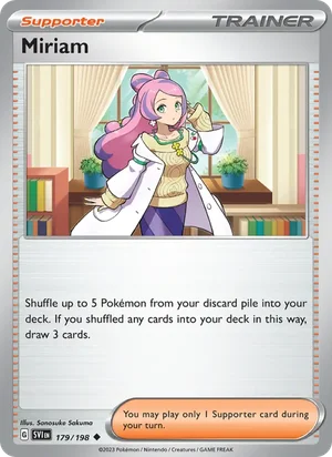 Miriam Scarlet &amp; Violet Pokémon TCG Uncommon 179