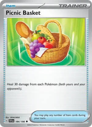 Picnic Basket Scarlet &amp; Violet Pokémon TCG Uncommon 184
