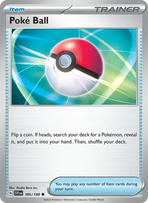 Poke Ball Scarlet &amp; Violet Pokémon TCG Common 185