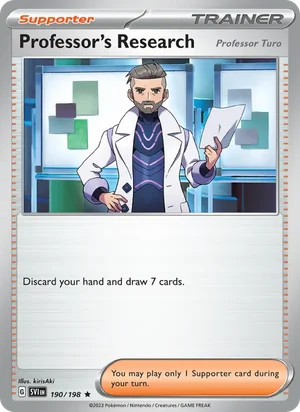 Professor's Research [Professor Turo] Scarlet &amp; Violet Pokémon TCG Rare 190