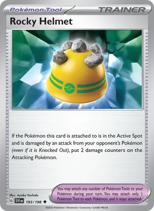 Rocky Helmet Scarlet &amp; Violet Pokémon TCG Uncommon 193