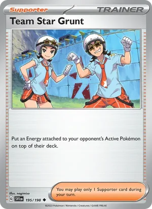 Team Star Grunt Scarlet &amp; Violet Pokémon TCG Uncommon 195