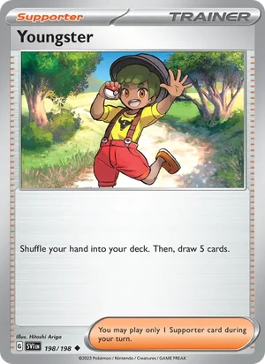 Youngster Scarlet &amp; Violet Pokémon TCG Uncommon 198