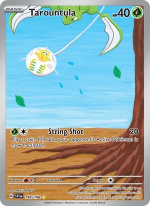 Tarountula Scarlet &amp; Violet Pokémon TCG Illustration Rare 199
