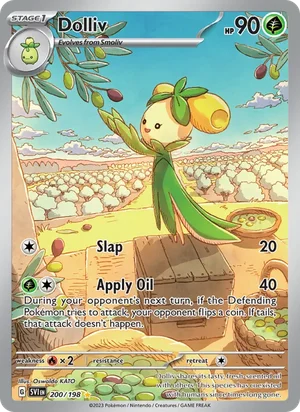 Dolliv Scarlet &amp; Violet Pokémon TCG Illustration Rare 200