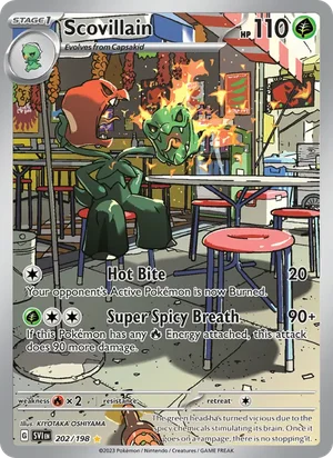 Scovillain Scarlet &amp; Violet Pokémon TCG Illustration Rare 202