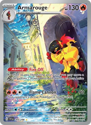 Armarouge Scarlet &amp; Violet Pokémon TCG Illustration Rare 203